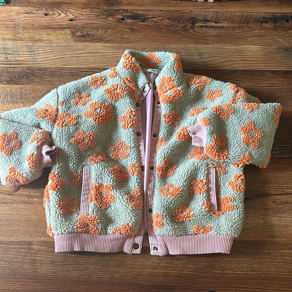nora madison Other - Nora Madison Girls flower Fleece Jacket 6-7 Y